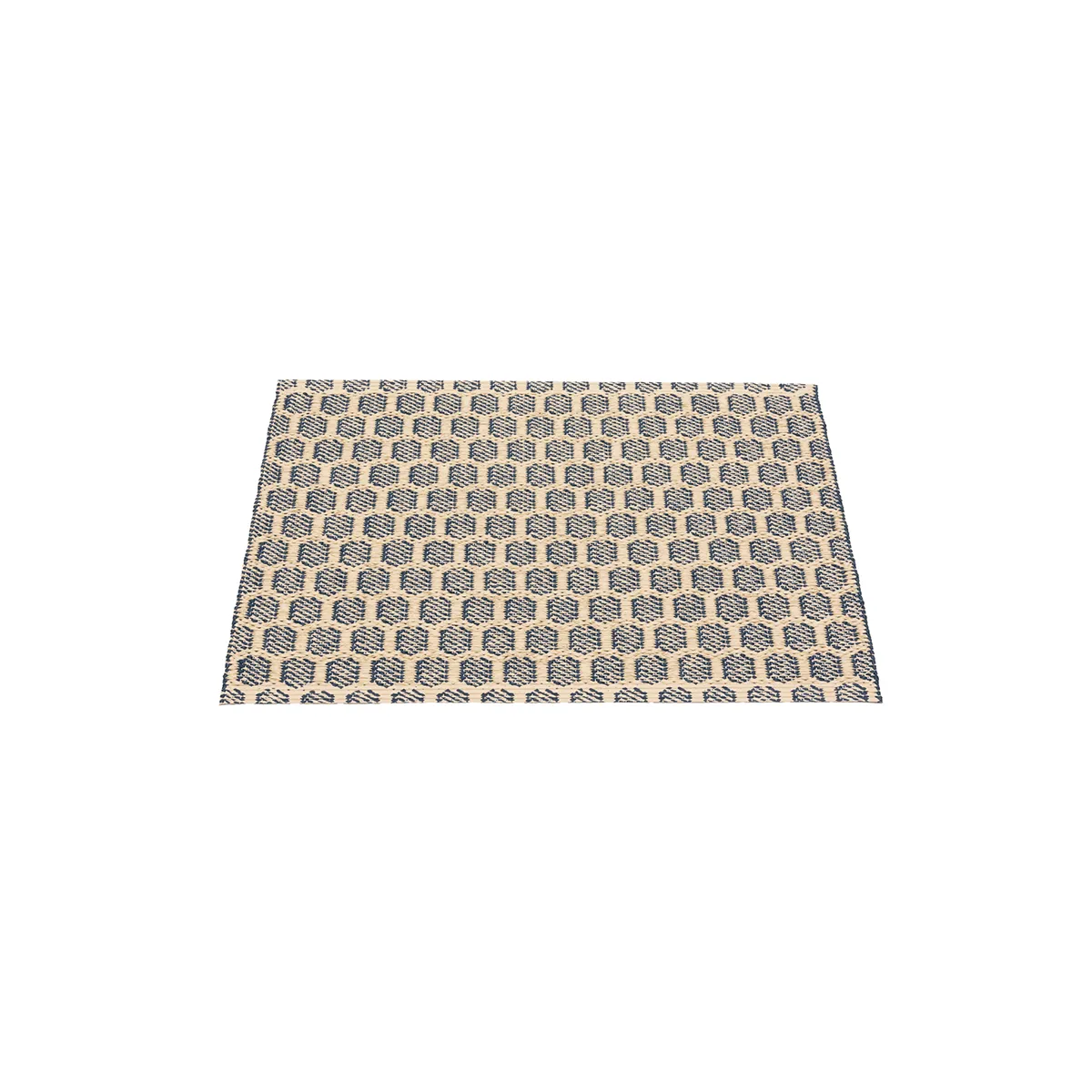 Vendbar Plastmåtte MIMI Ocean Blue/Cream 70x50 cm