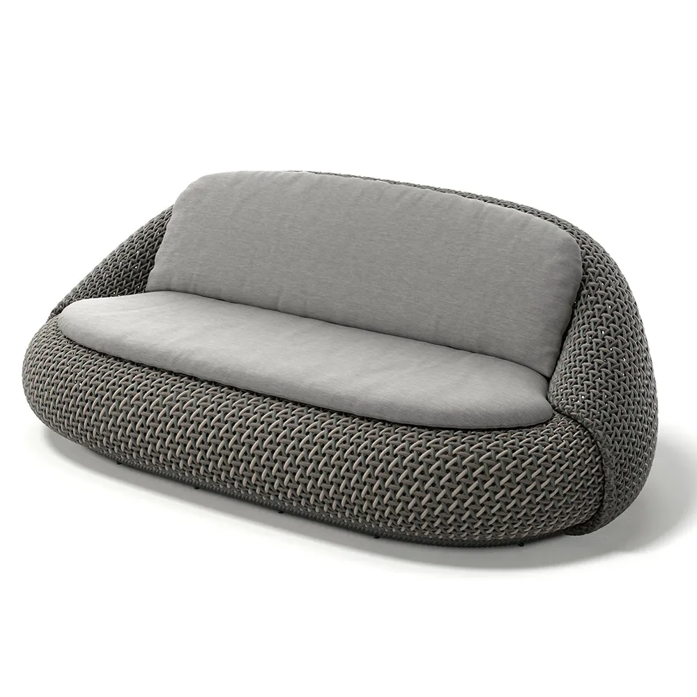 Dedon, ATOLO 2-personers sofa C3E verdraut onyx 0228 pine silver 0229