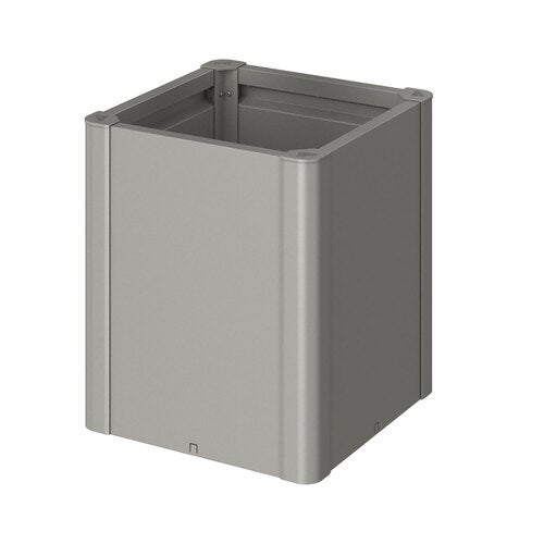 Belvedere plantebed midi størrelse 50 metallisk kvartsgrå