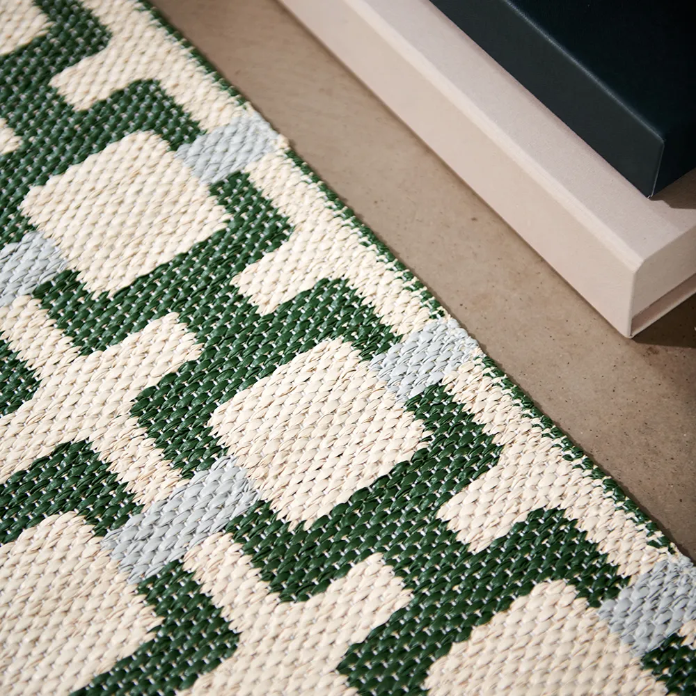 Tom tæppe Leaf/Cream/sage 70 x 240 cm