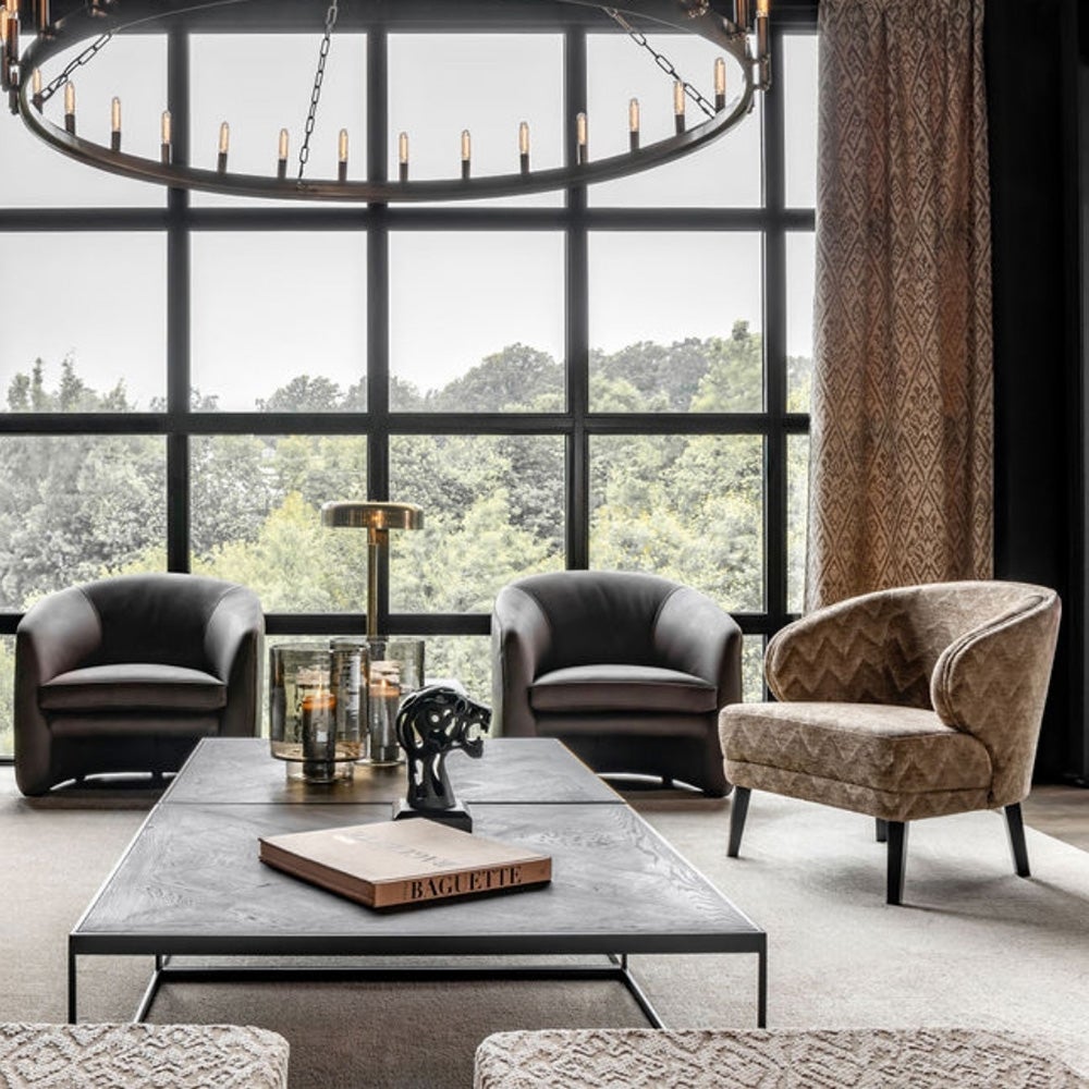 Barrington stoflænestol - Aurelia W lysebrun