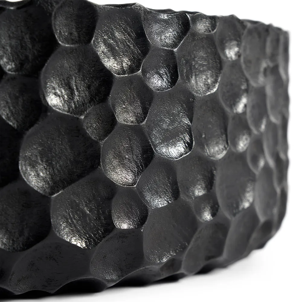 Chopped skål sort lakeret mahogni- Sæt med 3 stk