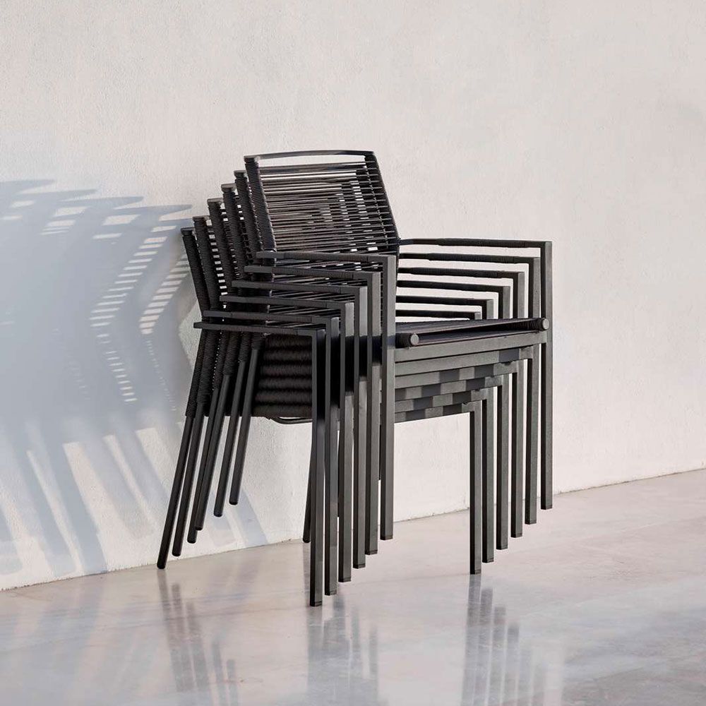 Edge Lænestol Anthracite Rope