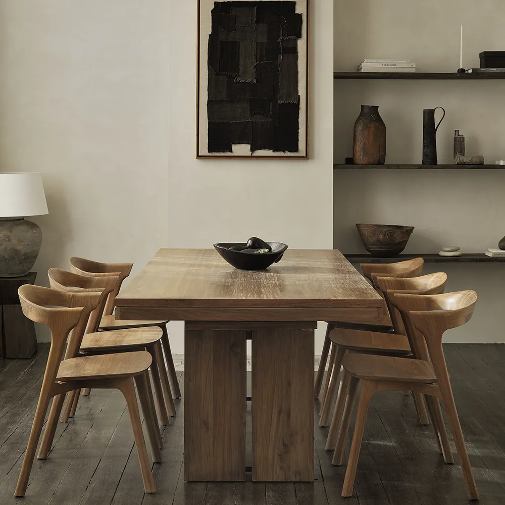 Double Spisebord 100x200-300 cm Teak