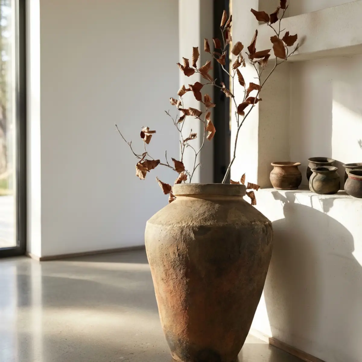 TREASURE-krukke, naturfarvet, Ø~33/70 x H~95 cm