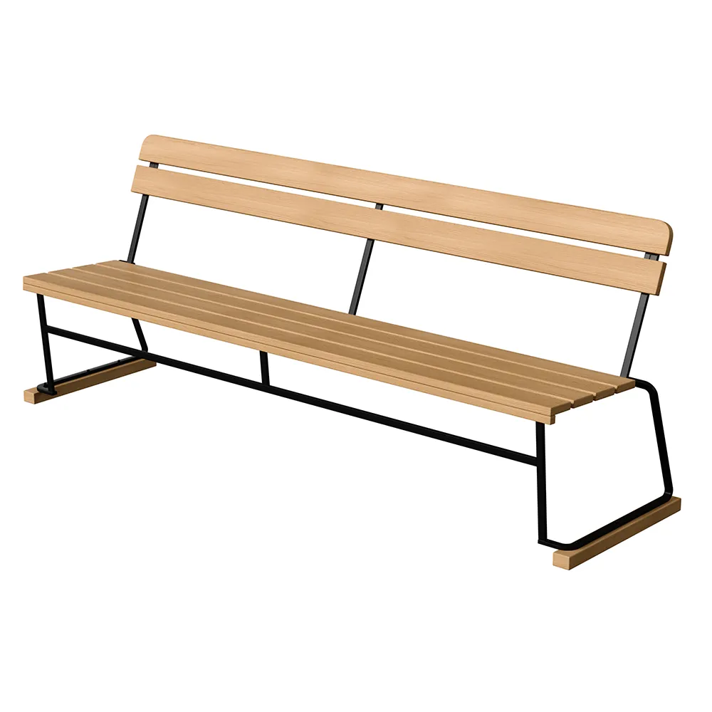 Grythyttan Stålmöbler, Sofa 5 Olieret eg / sort