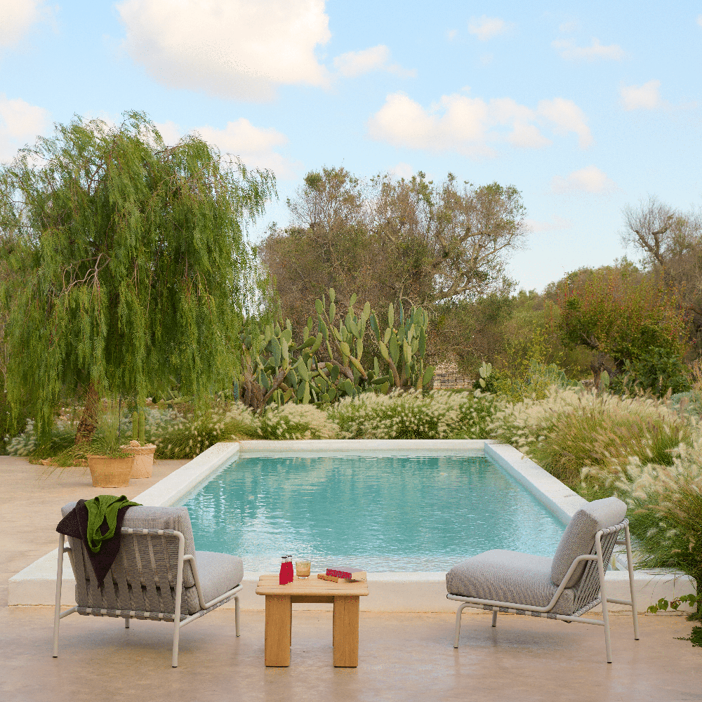 Lounge Stol Settle Ribbed Weave 2/Dark Green