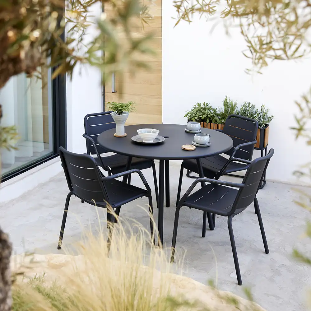 Copenhagen Armlænssstol Weave Lava grey