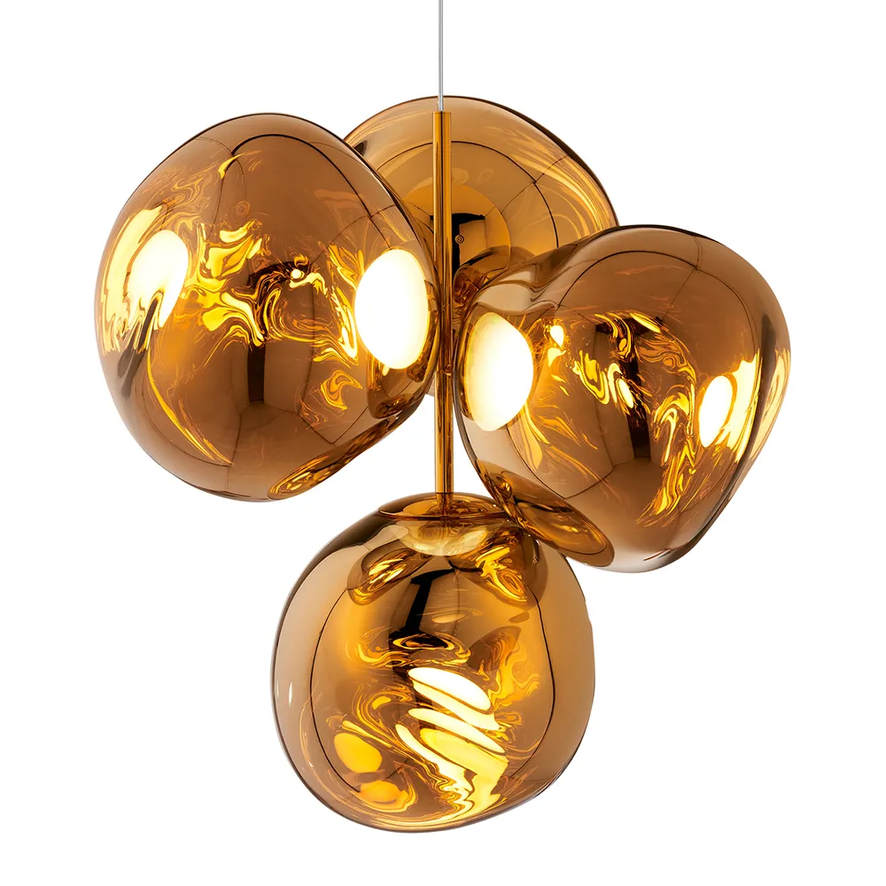 Tom Dixon, Melt Chandelier Small Gold LED