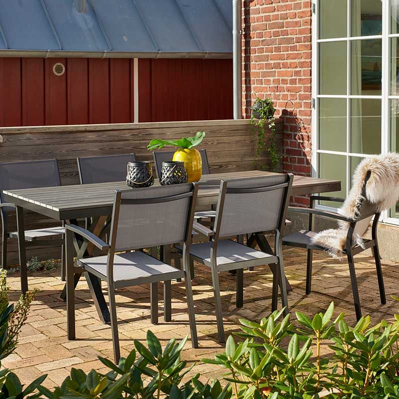 Rana & Leone Spisebordssæt Sort Brafab