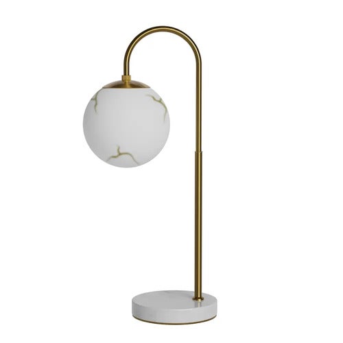 Bellagio bordlampe H60cm messing/hvid