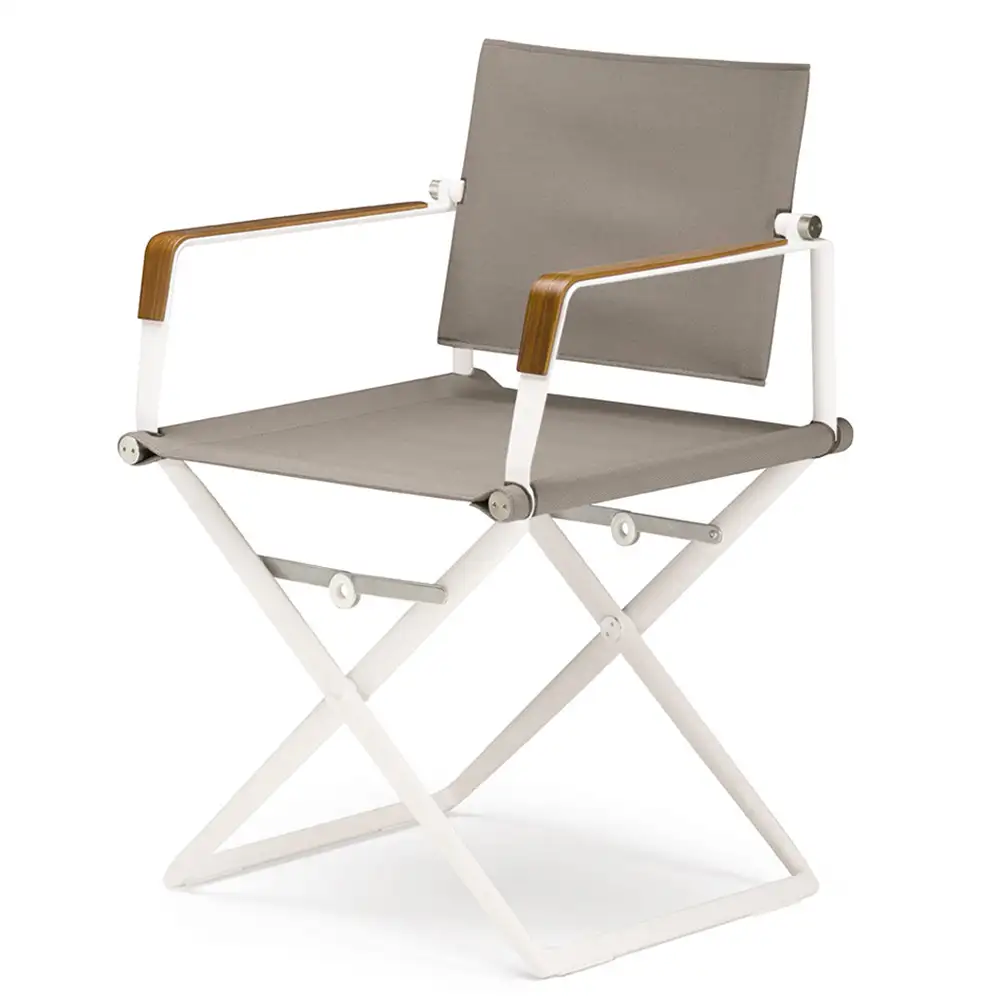 Dedon, Seax-lænestol sort/teak/taupe