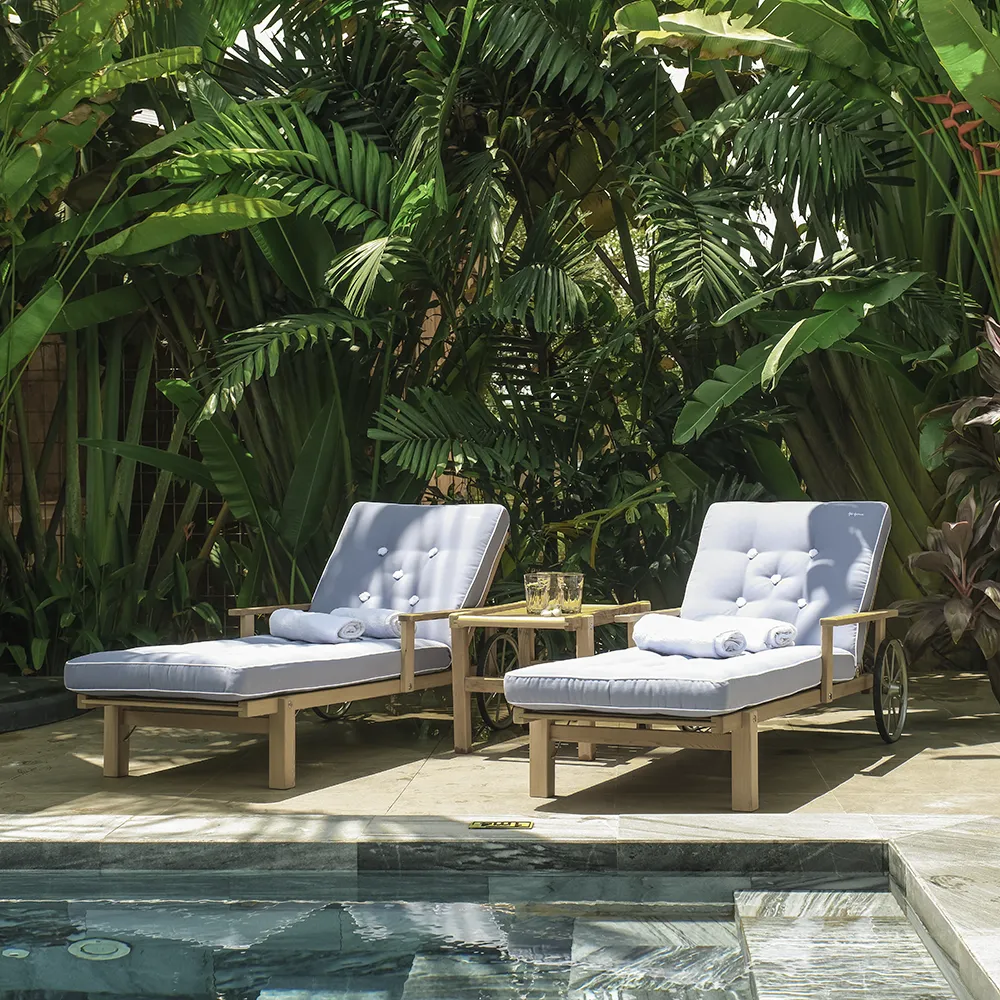 Solseng med armlæn Redwood