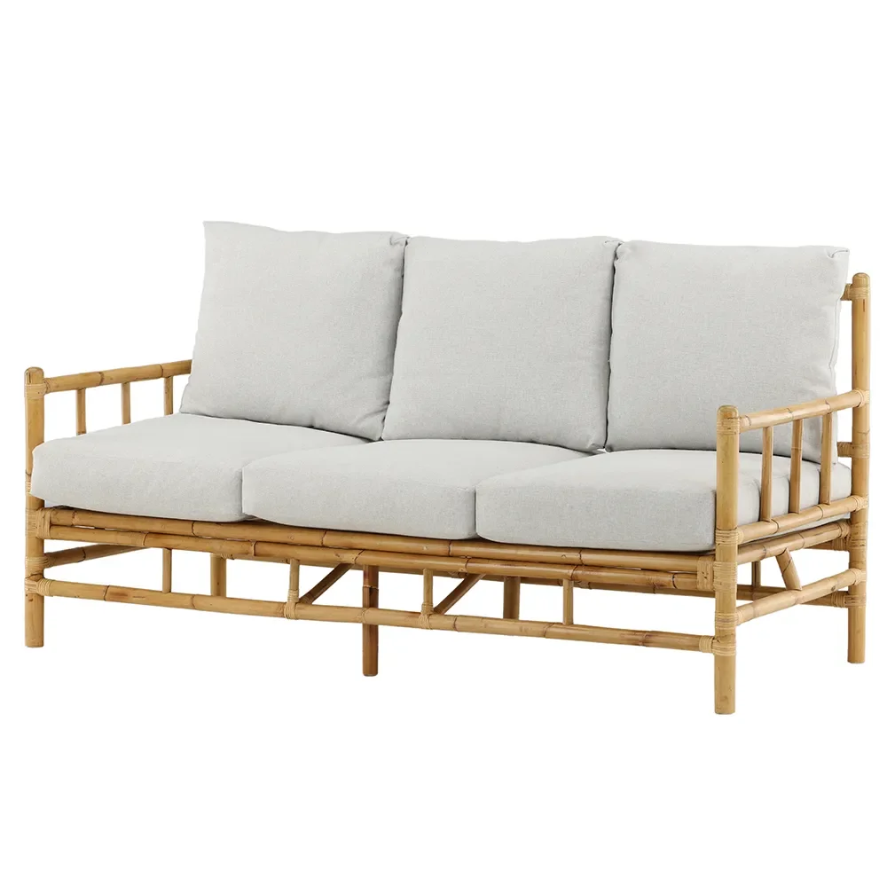 Cane 3-personers sofa Bambus 