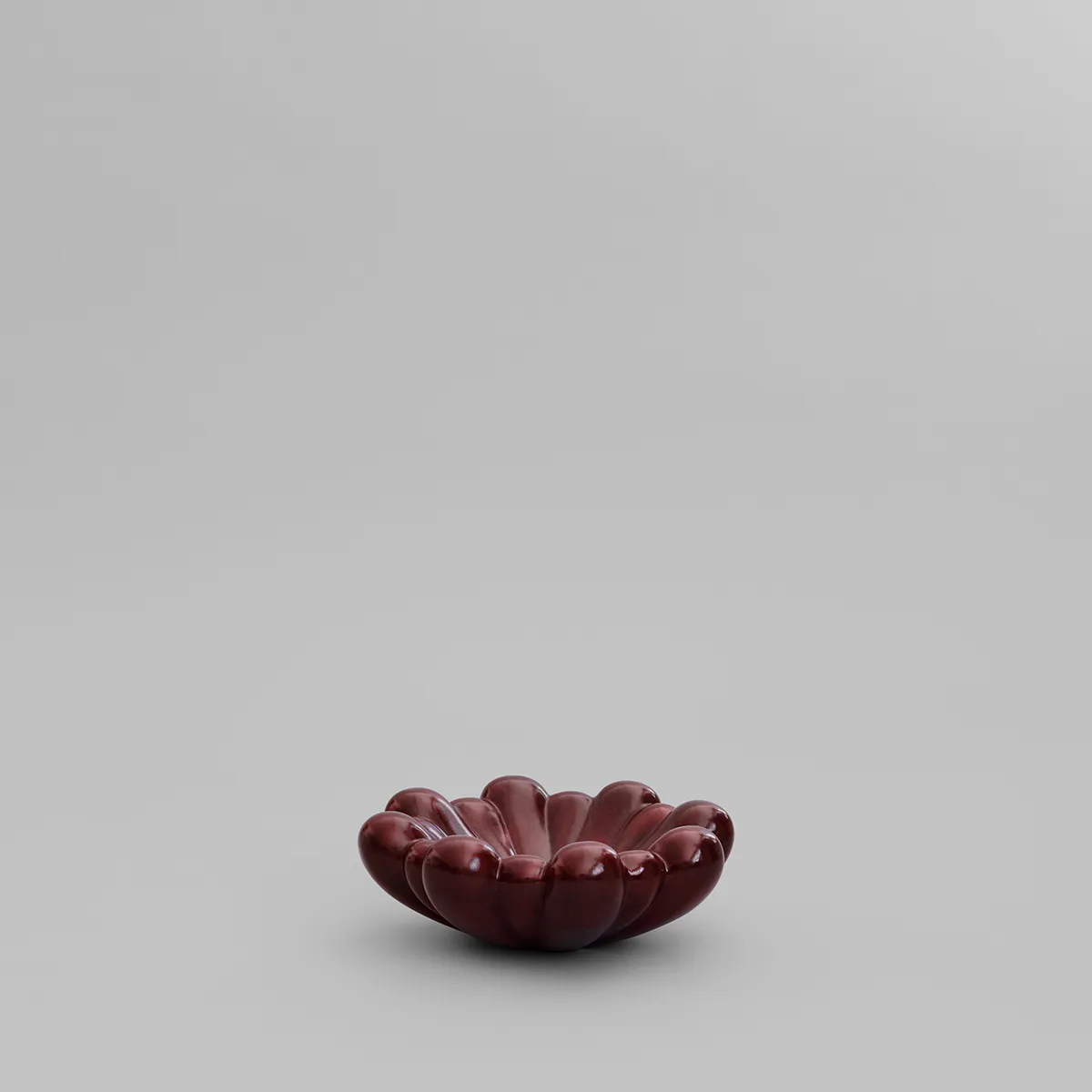 Håndlavet Dekorationsskål Bloom Maroon Ø 28,5 cm