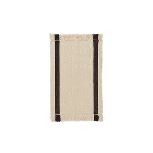 Calm Kelim-tæppe 50 x 70 cm – Off-white/kaffe