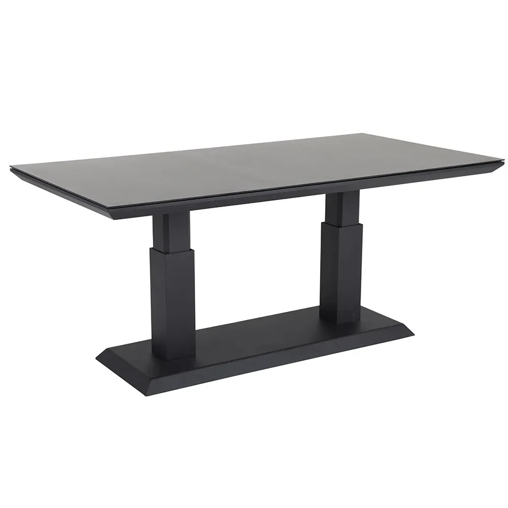 Heis Sofabord højdejusterbart 79x150 cm sort