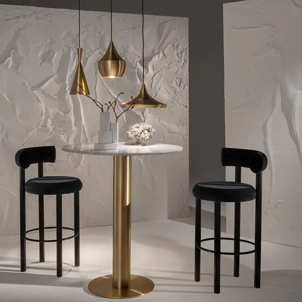 Beat Pendant Fat Brass LED