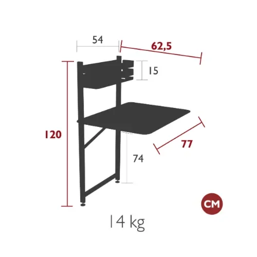 Bistro altanbord 57 x 77 cm Latte beige