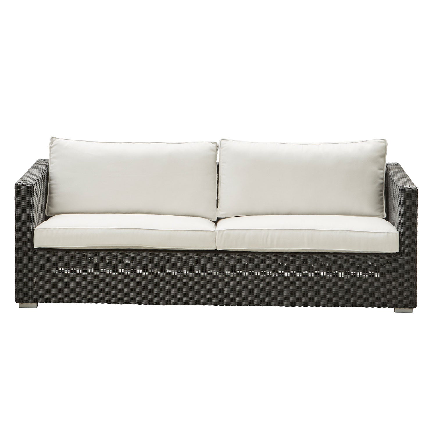 Chester sofa Polyrattan Grafit 