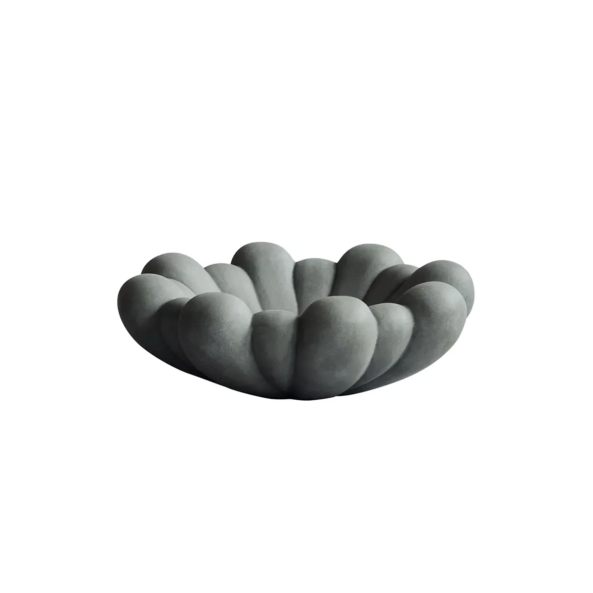 101 Copenhagen, Handmade Decorative Bowl Bloom Dark Grey Ø 28,5 cm