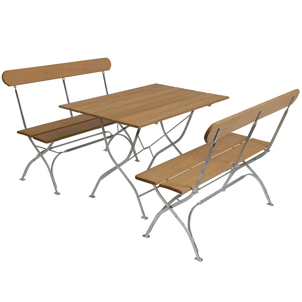 Bryggerigruppe Bord & 2 Sofaer Eg Grythyttan Stålmöbler