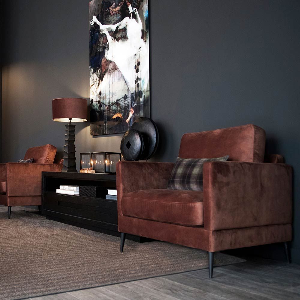 Andorra Lænestol Velvet Hazel