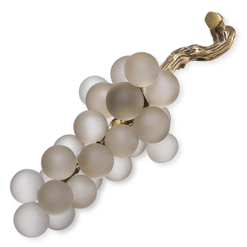 Eichholtz, Object French Grapes white vintage brass finish