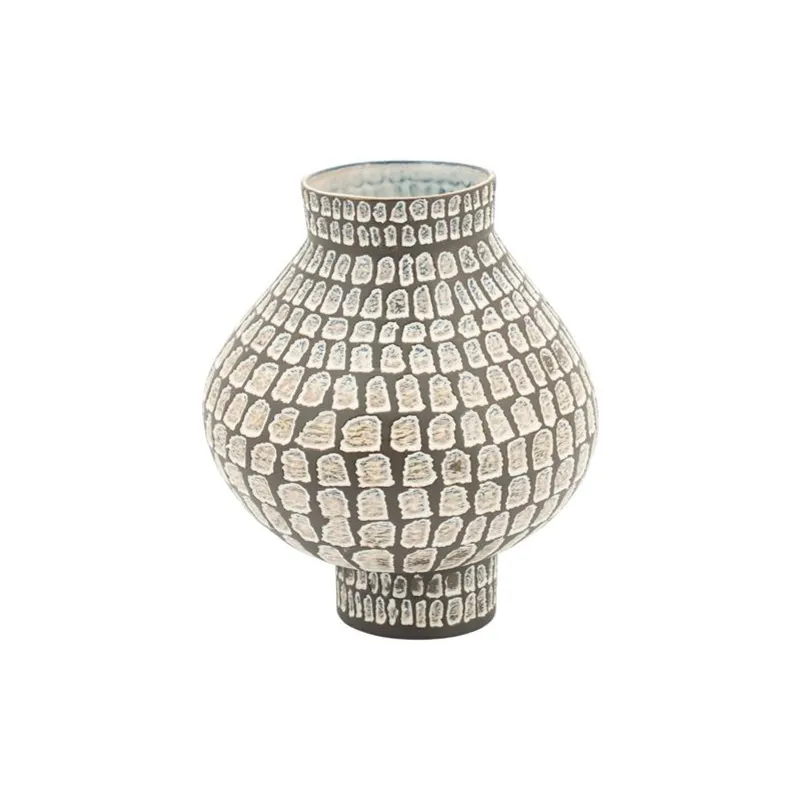 By-Boo, Isoko small Vase 22,5x22,5x26 cm Lertøj Brun