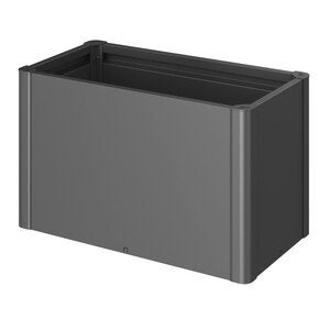 Belvedere plantebed midi størrelse 100 metallisk mørkegrå