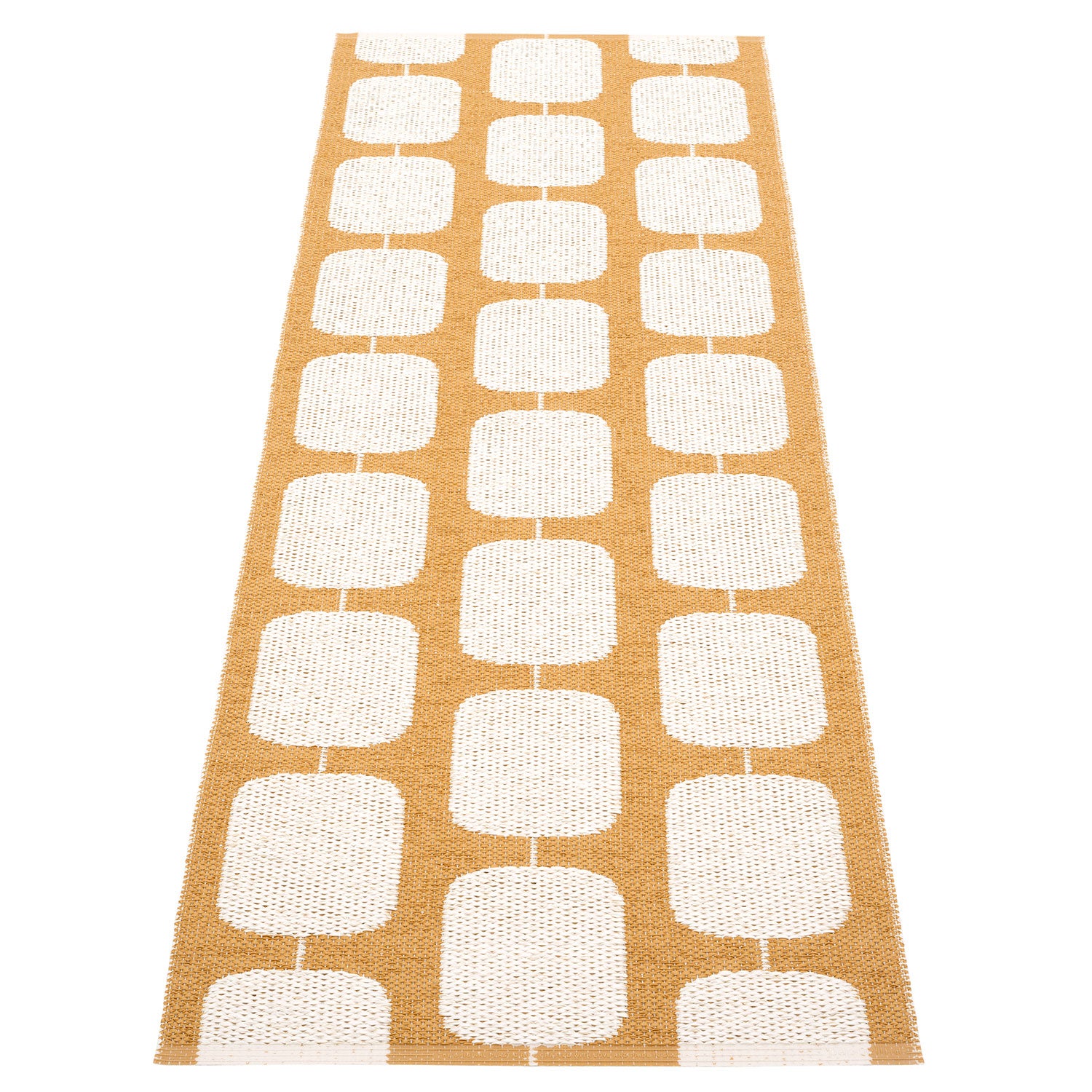 Pappelina, tæppe 70x200 cm stone / ochre / vanilla