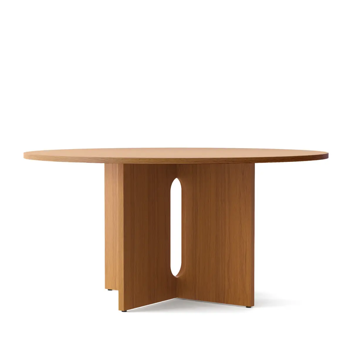 Androgyne spisebord i egetræ - Ø150 cm