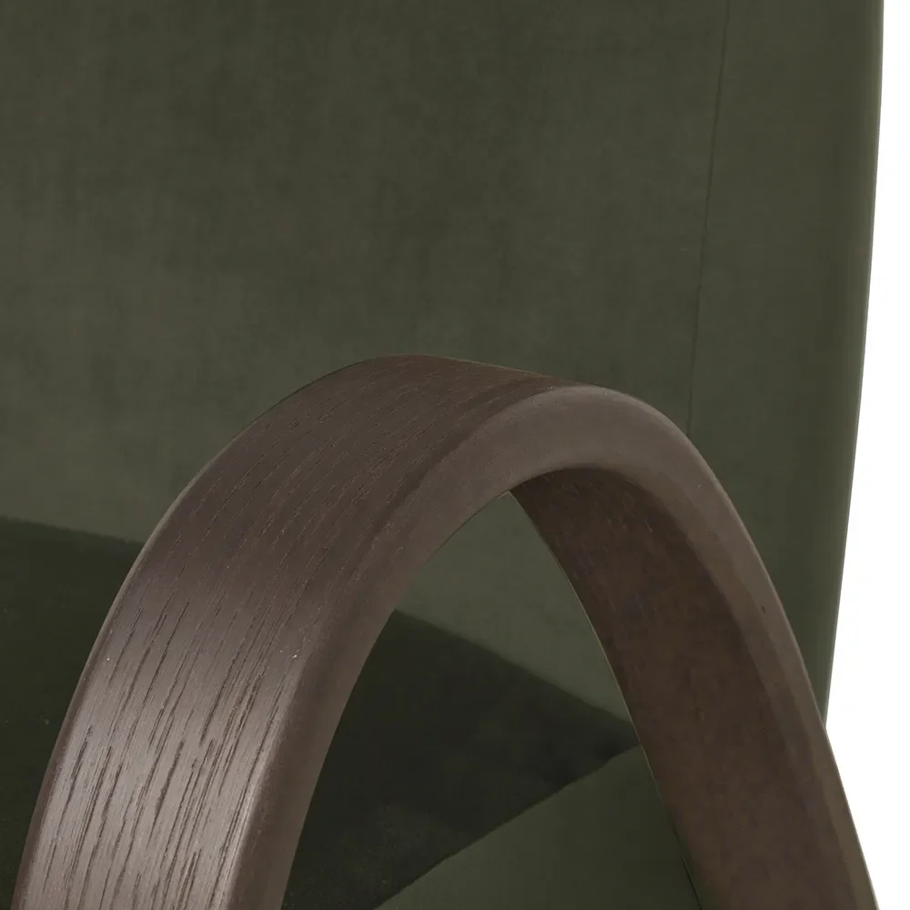 Buur Lænestol Rich Velvet - Dark Stained/Pine