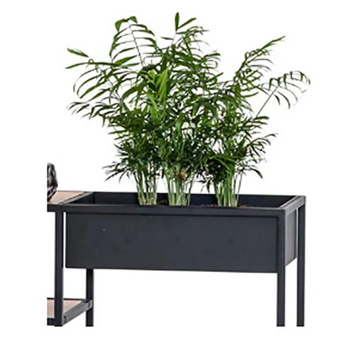 Stålkasse 49 cm høj sort metal