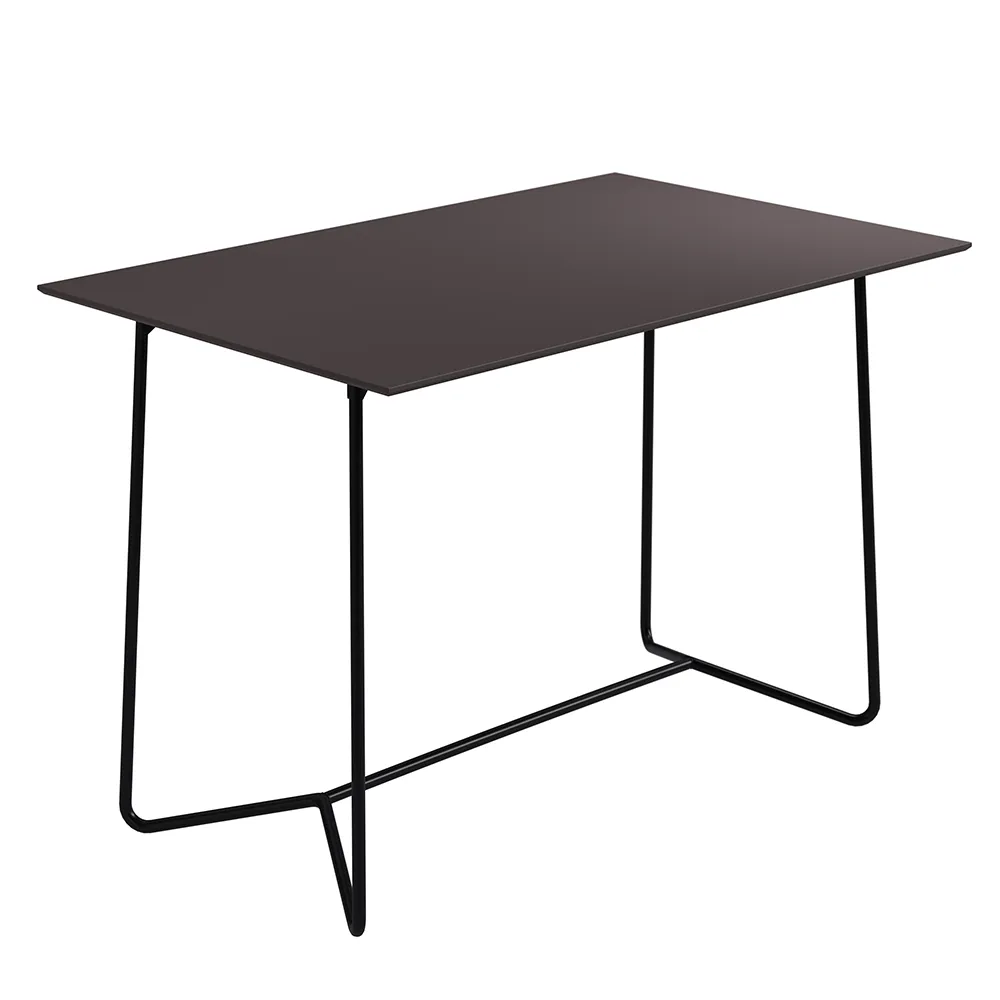 Grythyttan Stålmöbler, High Tech bord 110 cm Charcoal / sort