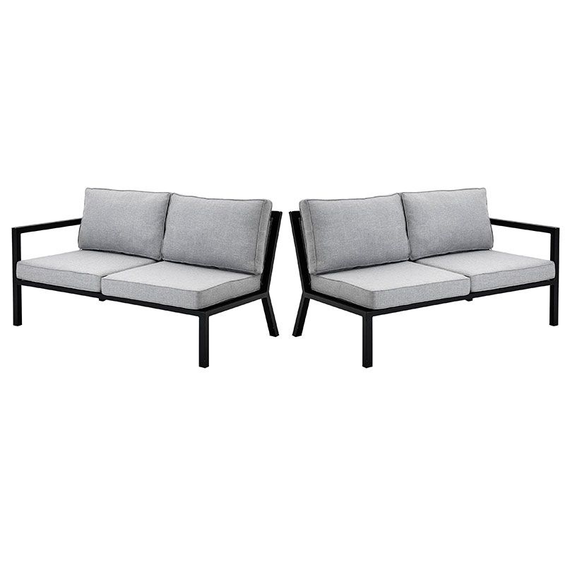 Belfort Endesektion H+V Sort/Grå Brafab