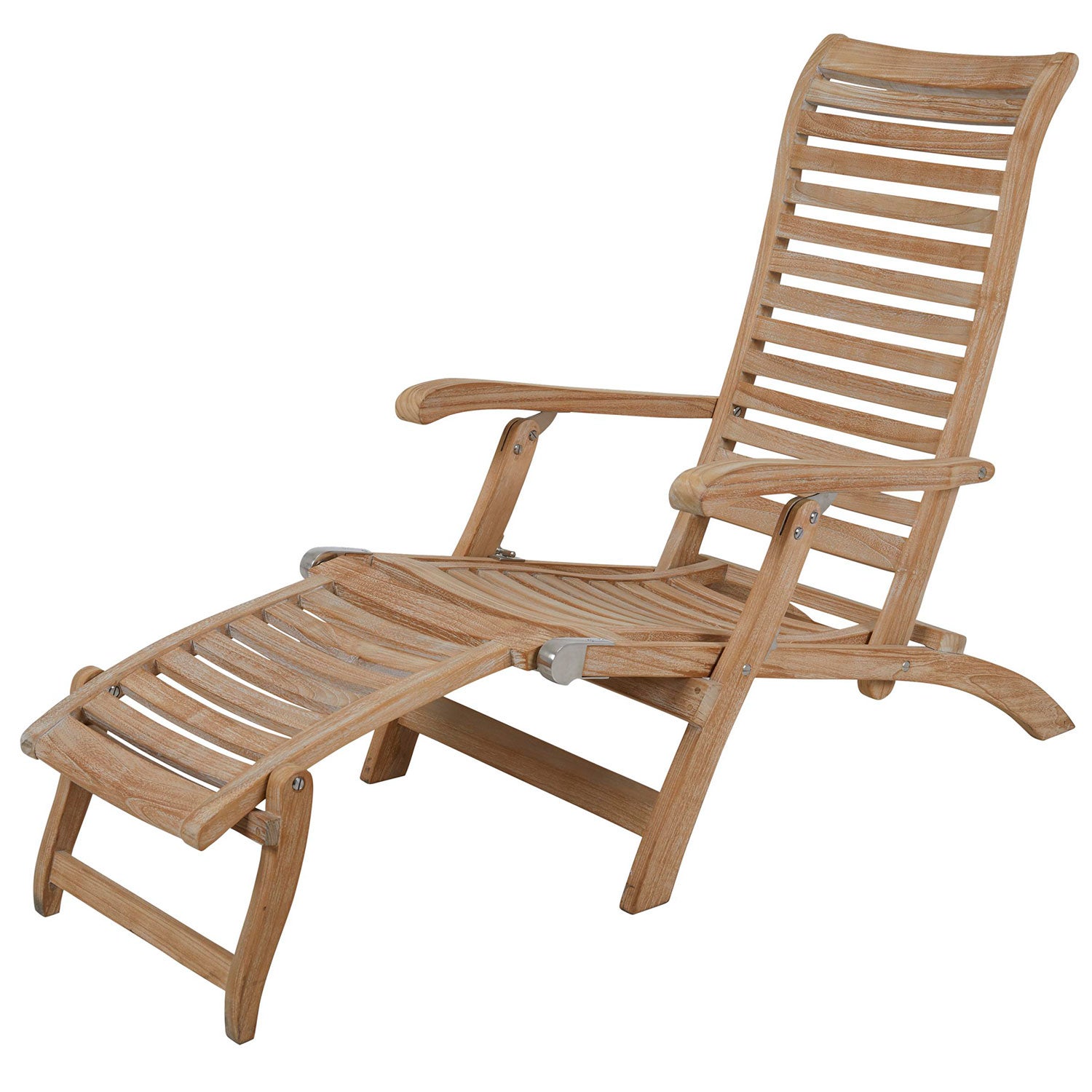 Karlo Liggestol/Dækstol Natur Teak Brafab