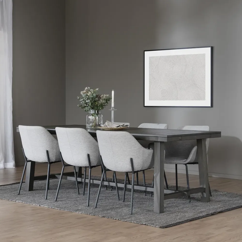 Brooklyn matbord 220x95 cm mörkbrun ek