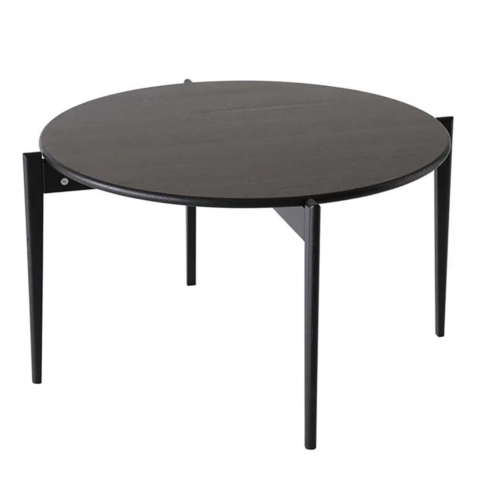 Oscarssons Möbel, Tilia sofabord Ø88 cm Sortbejdset eg