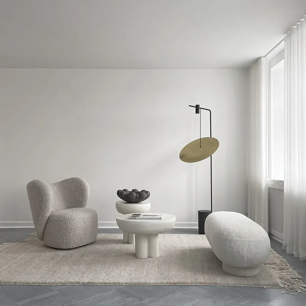 Crown Sofabord Lavt - Benhvid