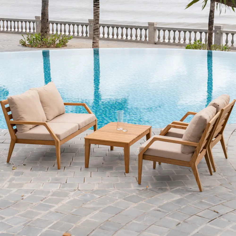 Gunnaröd 2-sæder loungesofa inkl. hynder beige