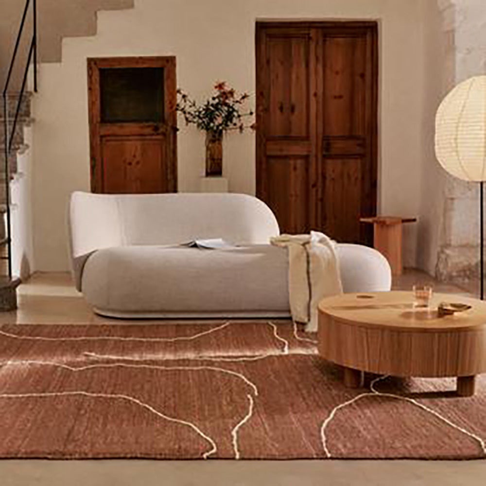 Olles sofabord med opbevaring - Ø80 - Natur Egefiner