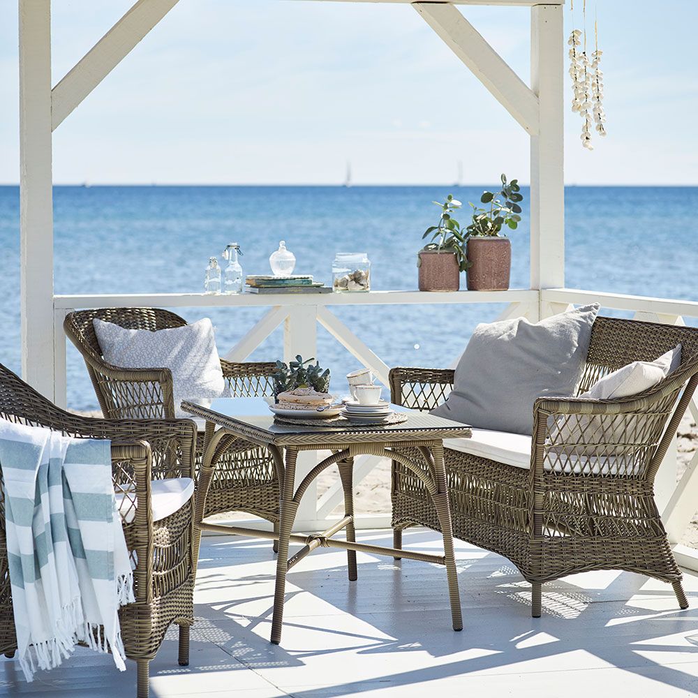 Charlot stol antik Polyrattan 