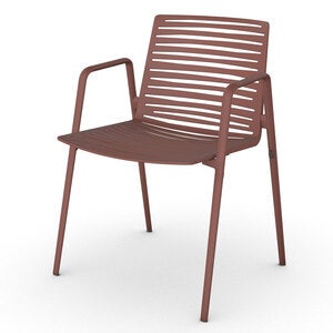 Zebra lænestol Terracotta