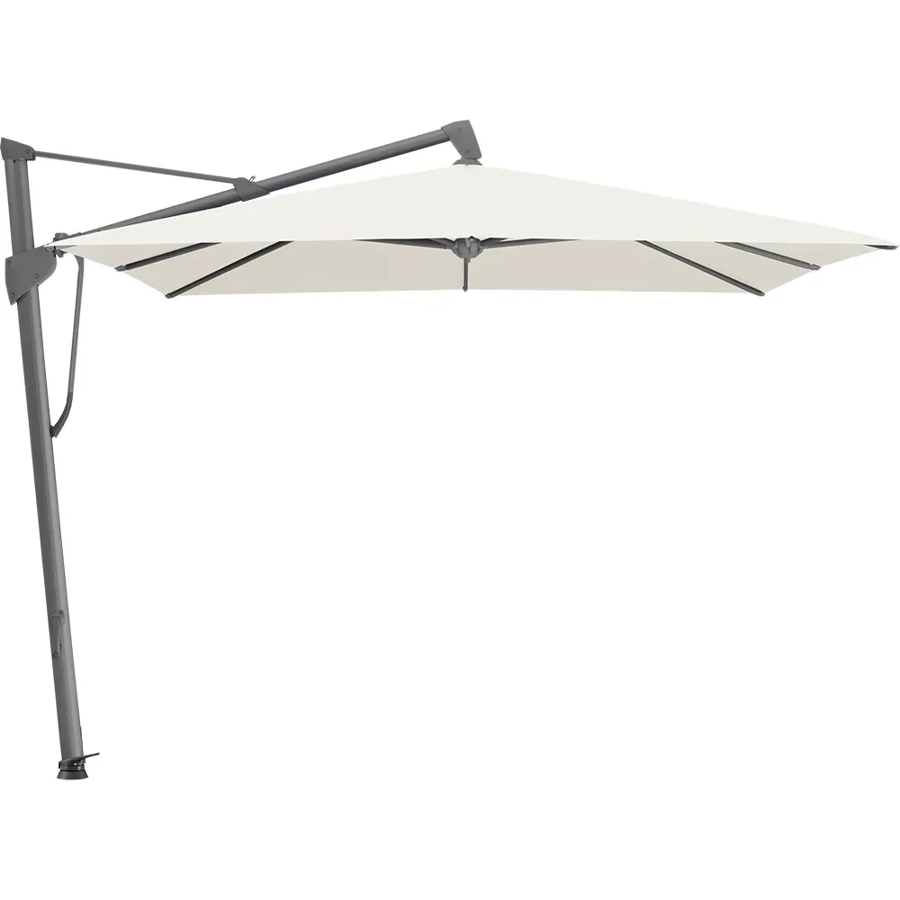 Sombrano S+ Frithængende Parasol 300x300 cm Kat.2 Antracit Alu/158 Off white Glatz