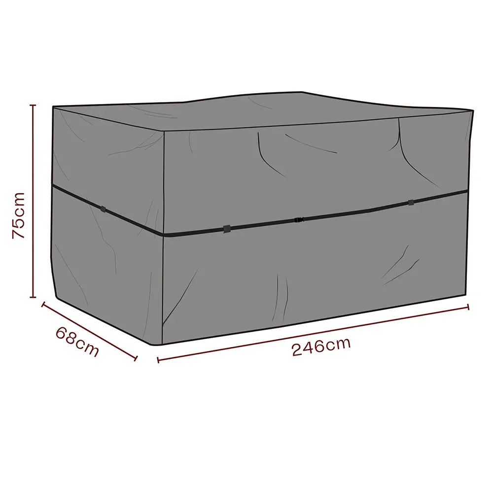 Møbelbetræk udekøkken 246x68x75 cm Premium