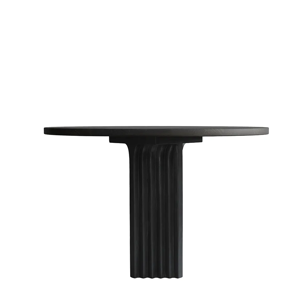 Arc Spisebord, Ø120 - Kaffe Sort Eg