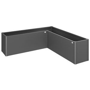 Belvedere plantebed midi størrelse l200 metallisk mørkegrå