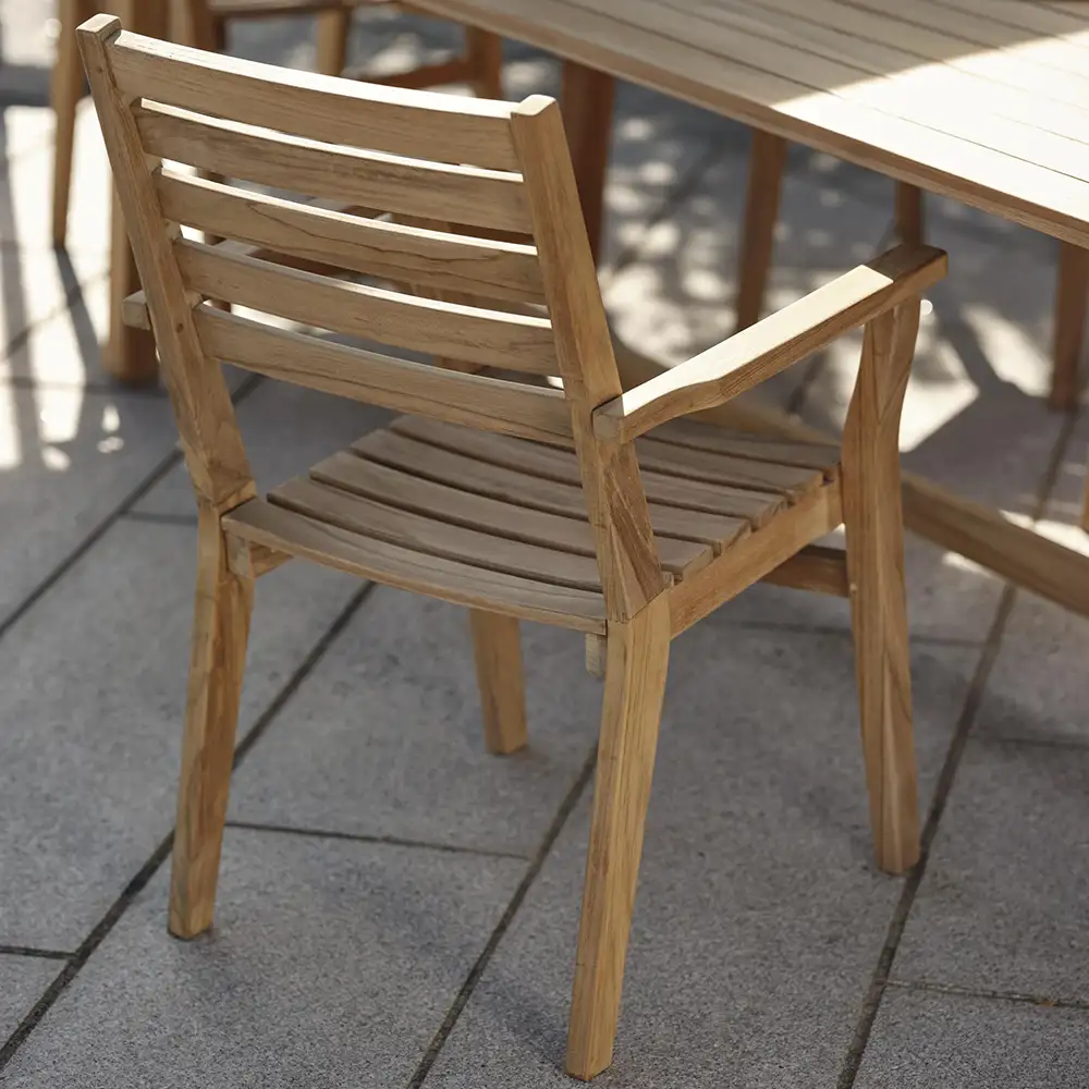 Keros Stol/Karmstol Teak