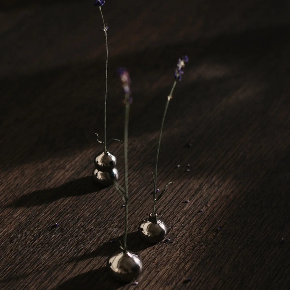Minivase Komo Silver Sæt med 3